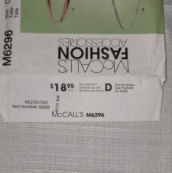 Simplicity 8572 Tote Bags In 2 Sizes And Changable Covers Sewing Pattern - Picture 6 of 6